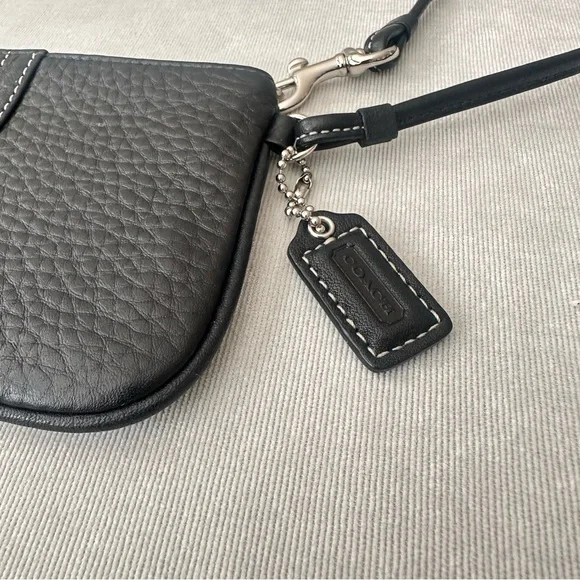 Coach Black Leather Wristlet - Picture 2 of 6